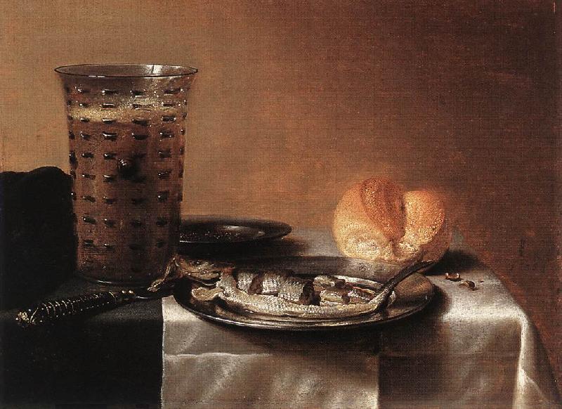 CLAESZ, Pieter Still-life with Herring fg oil painting image